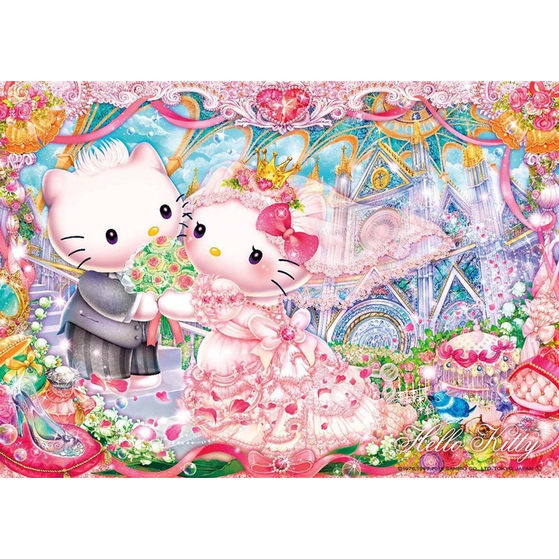 Beverly Jigsaw Puzzle 108-822 Hello Kitty Royal Wedding (108 Pieces)