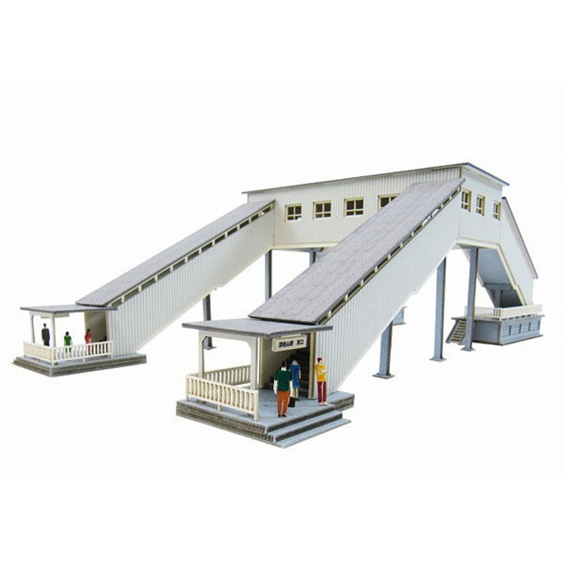 Sankei MP01-127 Flyover Station 1/220 Z Scale Paper Kits