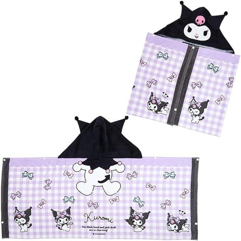 Sanrio Hooded Towel Kuromi