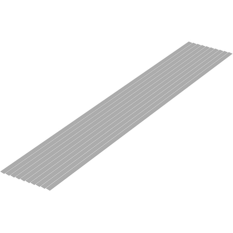 Wave Pla=Materials [Gray] Thin Board 0.3 x 4.0 mm 10pcs