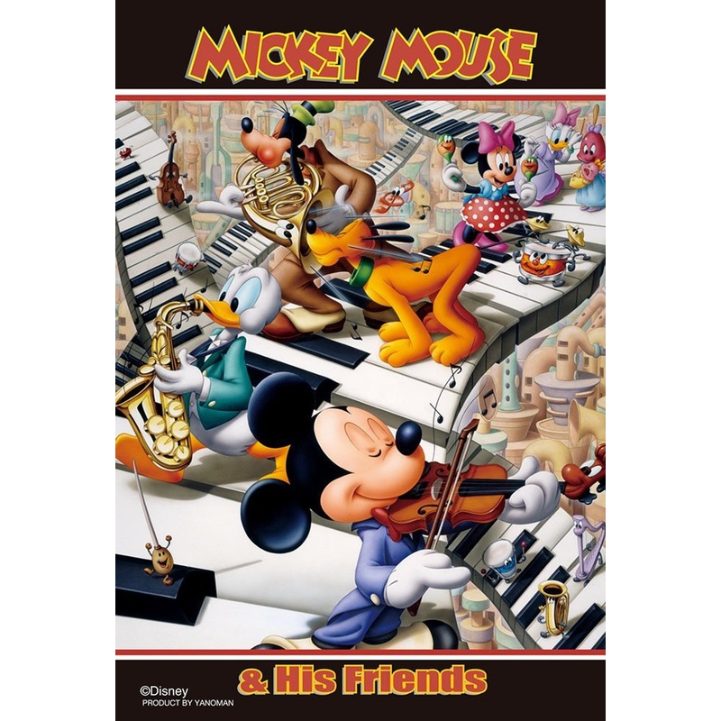 Yanoman Jigsaw Puzzle 99-437 Disney Mickey & Friends Concert  (99 Small Pieces)