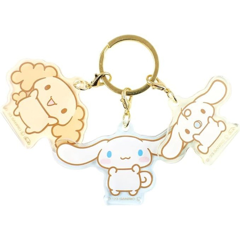 Sanrio 3 Charm Keychain Cinnamoroll