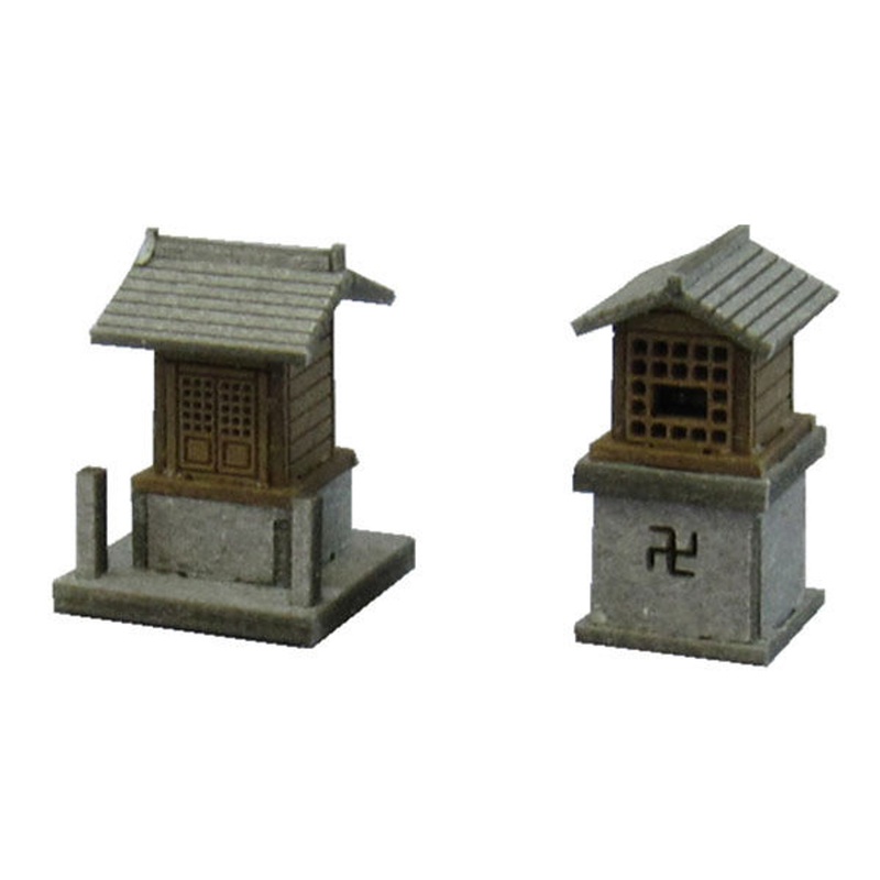 Sankei MP04-42 Japanese Small Shrine A 1/150 N Scale Paper Kits