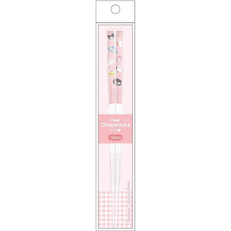 T’s Factory Sanrio Acrylic Chopsticks 18cm Sanrio Characters Pink