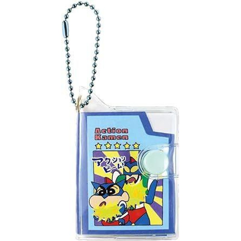 T’s Factory Shin-Chan Mini Notebook Keychain with Photo Window – Action Kamen Card