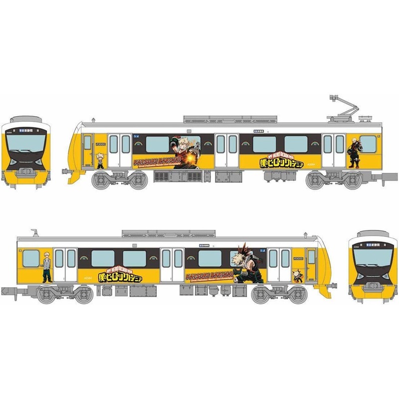 Tomytec Shizuoka Railway Type A3000 My Hero Academia Katsuki Bakugo 2 Cars Set (N scale)