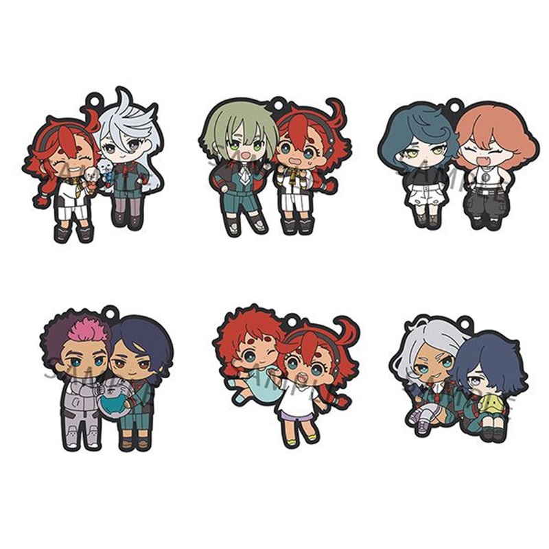 Megahouse Rubber Mascot Buddy Colle Mobile Suit Gundam: the Witch from Mercury Vol.2 6pcs Box