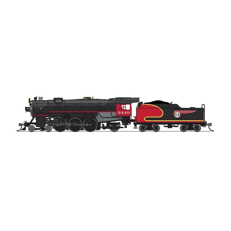N P4 USRA 4-6-2 Hvy.Pacific Steam Loco SF #3449/Warbonnet DC