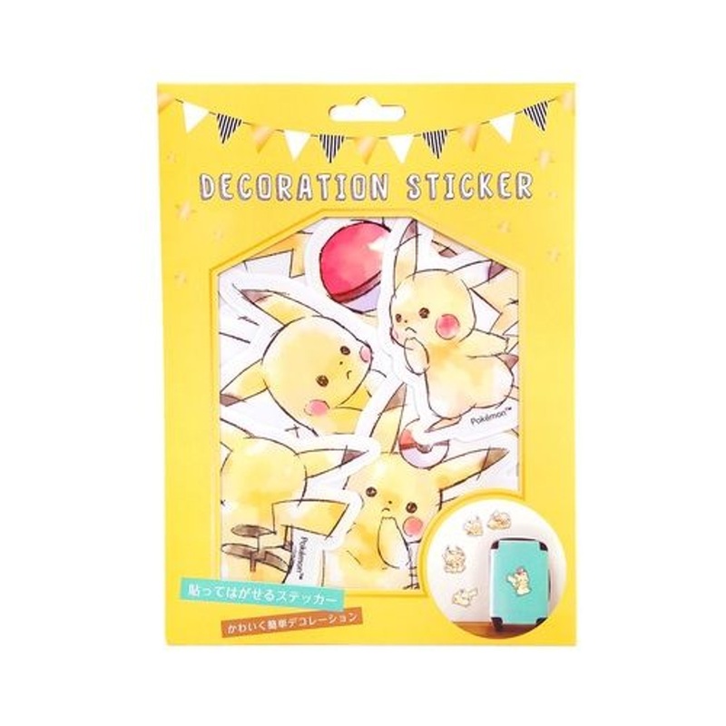 Pokemon Center Original Decoration Sticker “Pikachu number025” Basic