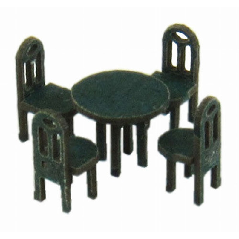 Sankei MP04-83 Table & Chair B 1/150 N Scale Paper Kits