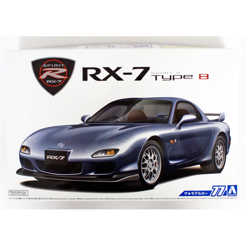 Aoshima 55861 The Model Car 77 Mazda FD3S RX-7 Spirit R Type B 2002 1/24 scale kit