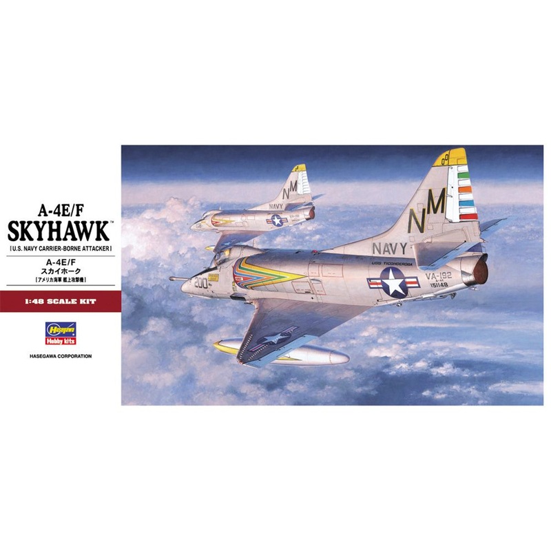 Hasegawa PT21 A-4E/F Skyhawk US Navy Carrier Borne Attacker 1/48 scale kit