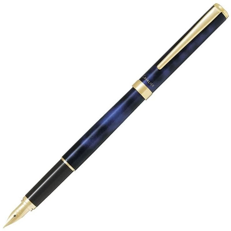 Pilot FCAN-5SR-BL-M Cavalier Black/Blue Fountain Pen (NIB: M)
