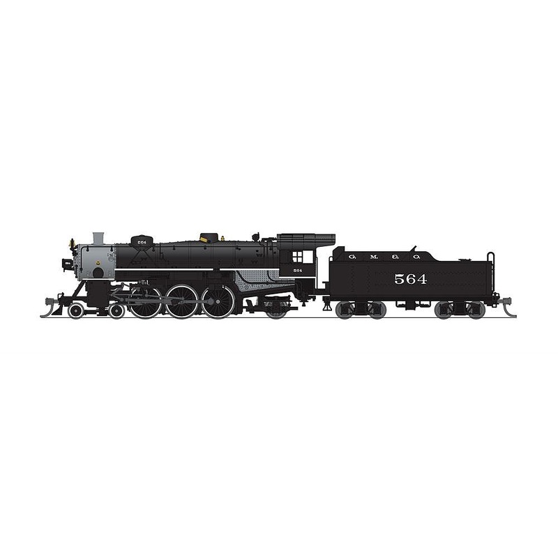 Light Pacific 4-6-2 Gulf, Mobile and Ohio #564 DCC