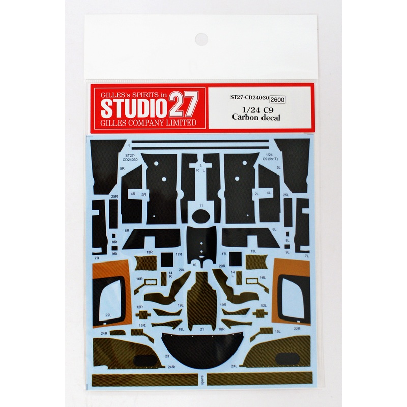 Studio27 ST27-CD24030 Sauber C9 Carbon Decal for Tamiya 1/24