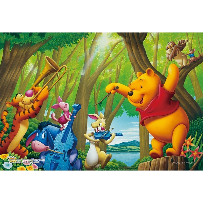 Yanoman Jigsaw Puzzle 99-458 Disney Winnie the Pooh Music Band (99 Small Pieces)