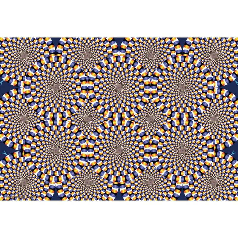 Beverly L84-011 Jigsaw Puzzle Optical Illusion Design Round (150 L-Pieces)