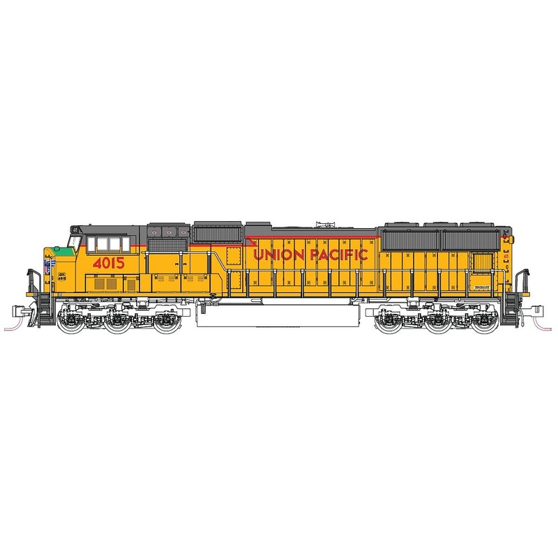 SD70M F Rad UP 4015 w/Snd – N-Scale