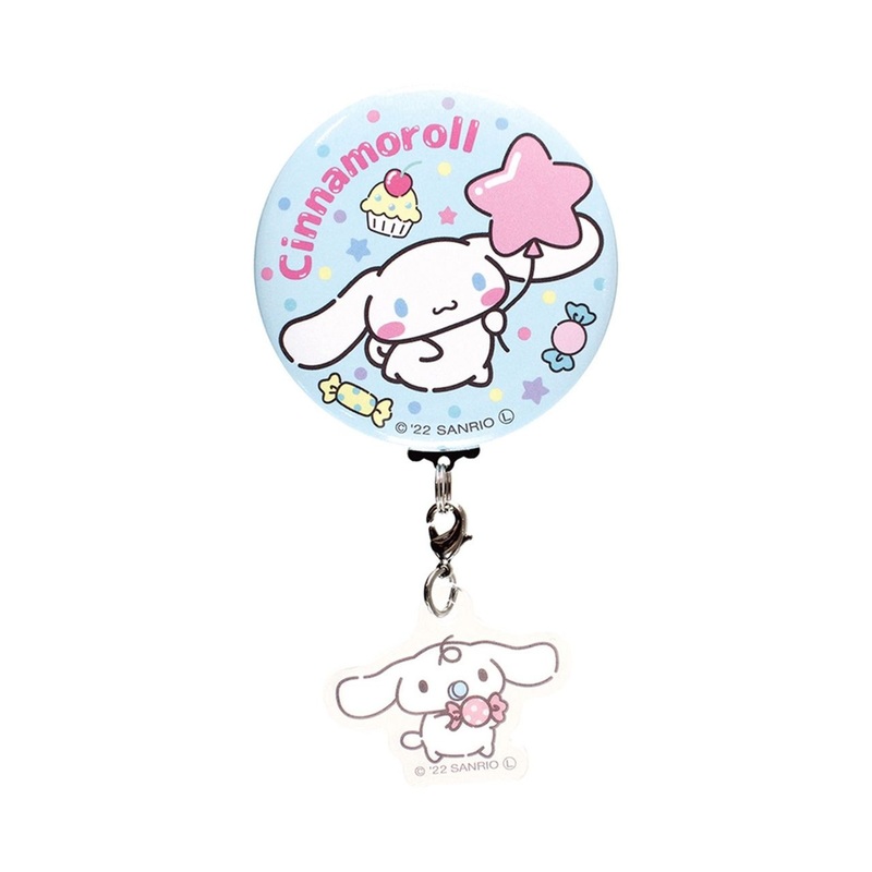 T’s Factory Sanrio Button Badge with Charm Cinnamoroll