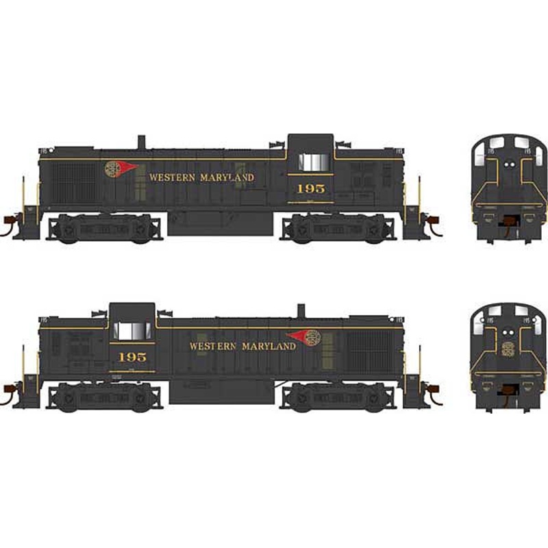 Alco RS-3 Phase 3 Western Maryland #195 DC