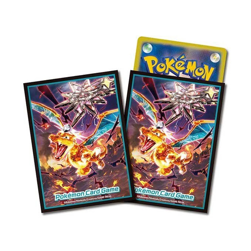 Pokemon Card Game TCG Premium Gloss Deck Sleeves – Dark Terastal Charizard