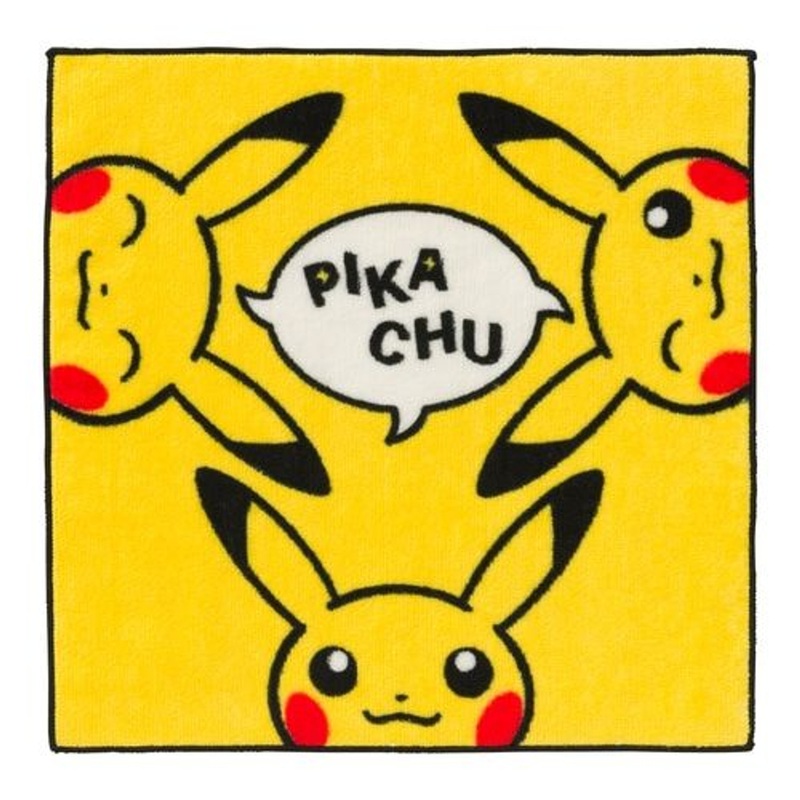 Pokemon Center Original Hand Towel Trio Pikachu