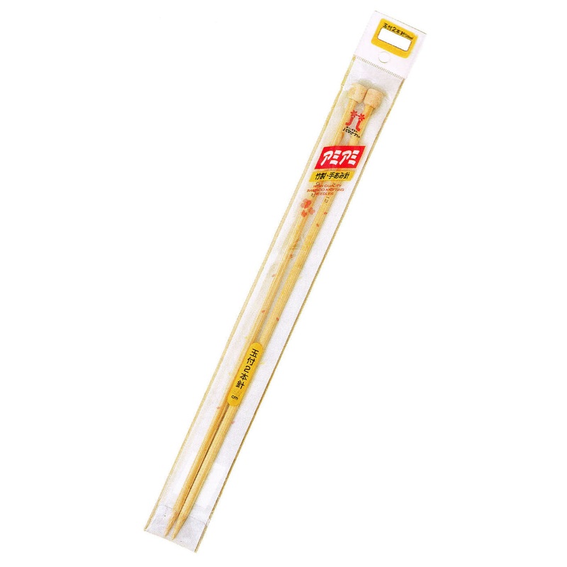 Hamanaka H250-100-8 Knitting Needle (Bamboo) 33cm No.8 (4.5mm)