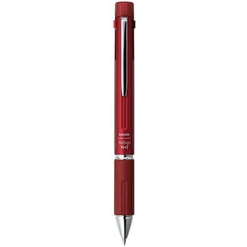 SakuraCraypas 4&1 Multi Function Pen Metallic Red