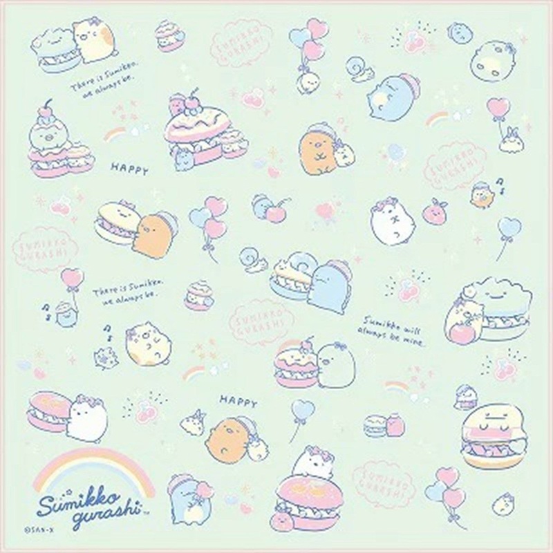 San-x Lunch Cloth Sumikko Gurashi Sweets Green