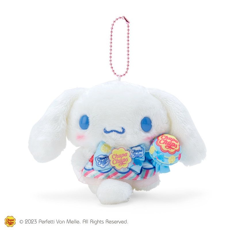 Sanrio Plush Mascot Holder Cinnamoroll (Chupa Chups Collaboration Design)