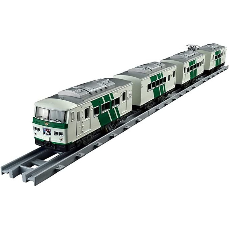 Takara Tomy Pla-Rail Real Class Series 185 Limited Express Train ( ‘Odoriko’, Green Stripe)