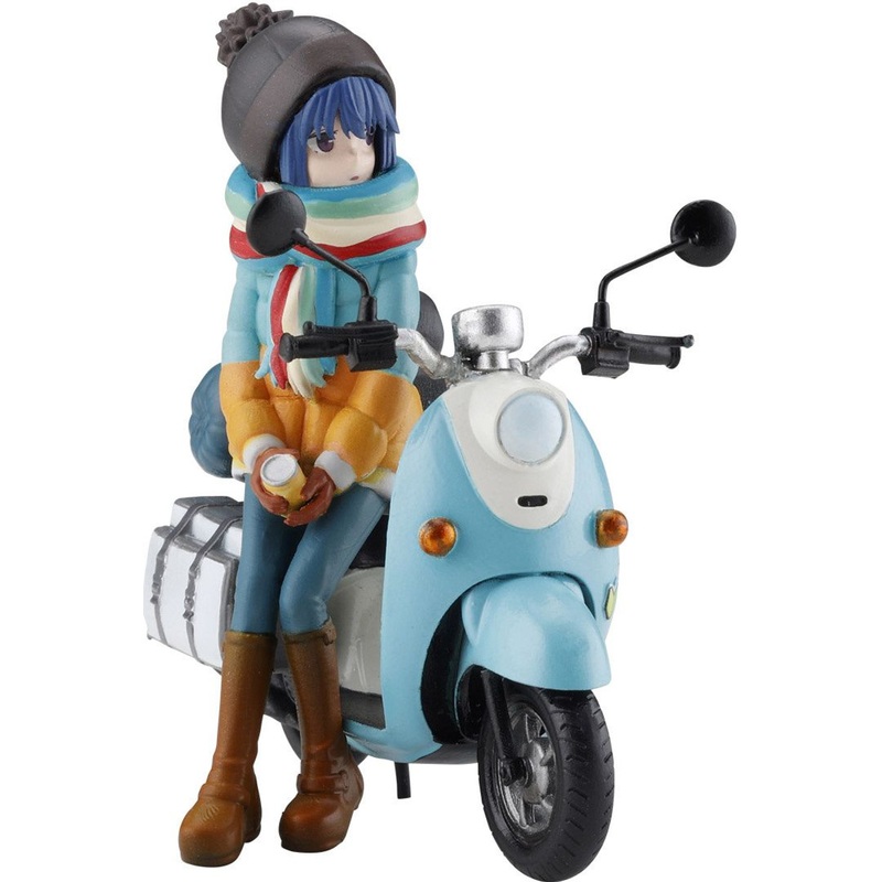 Kaiyodo ARTPLA 1/24 Shima Rin & Bike Plastic Model (Laid-Back Camp/Yuru Camp)