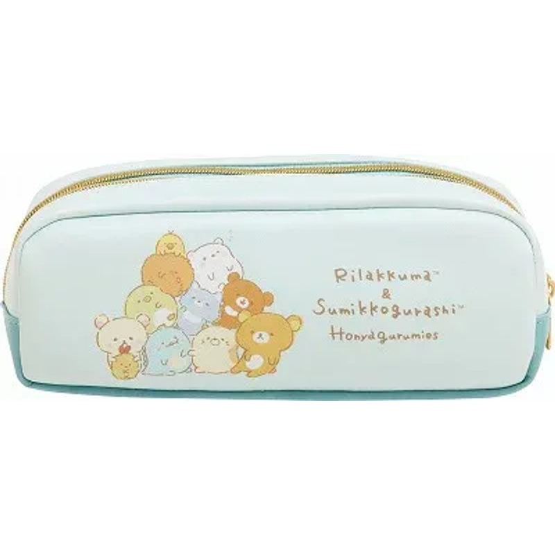 San-x Twin Zipper Pen Pouch Honyagurumies Sumikko Gurashi & Rilakkuma