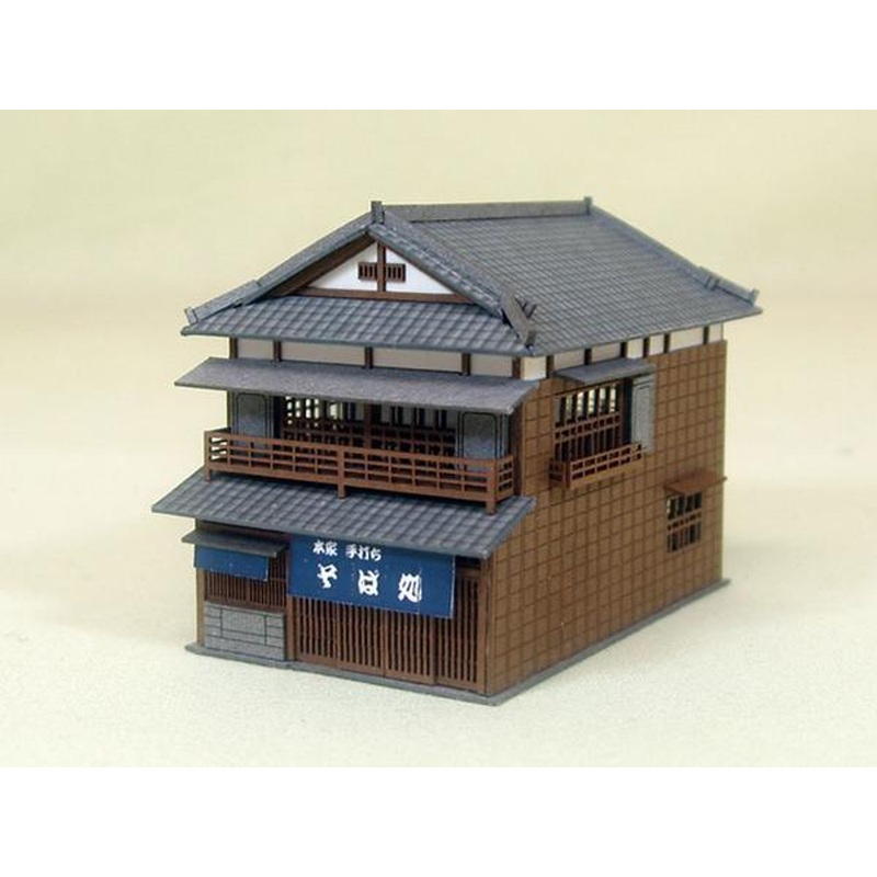Sankei MP03-14 Japanese Noodle Shop 1/150 N Scale Paper Kits