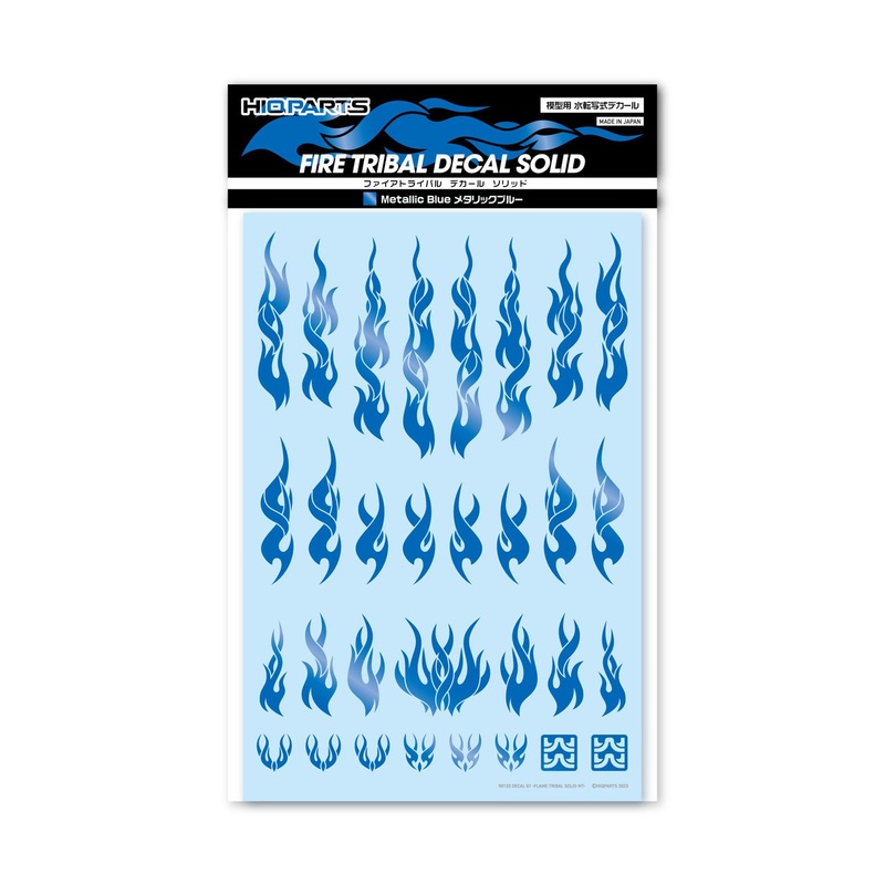 HiQparts Fire Tribal Decals Solid Metallic Blue
