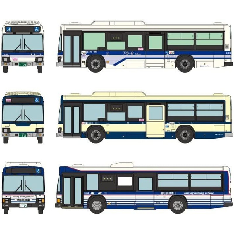 Tomytec Bus Collection Tobu Bus 20th Anniversary Revival Painting 3 Bus Set (N scale)