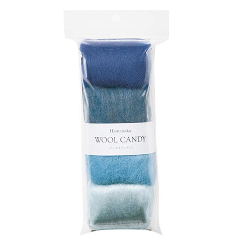 Hamanaka H441-120-4 Wool Candy 4 Color Set Majolica Blue
