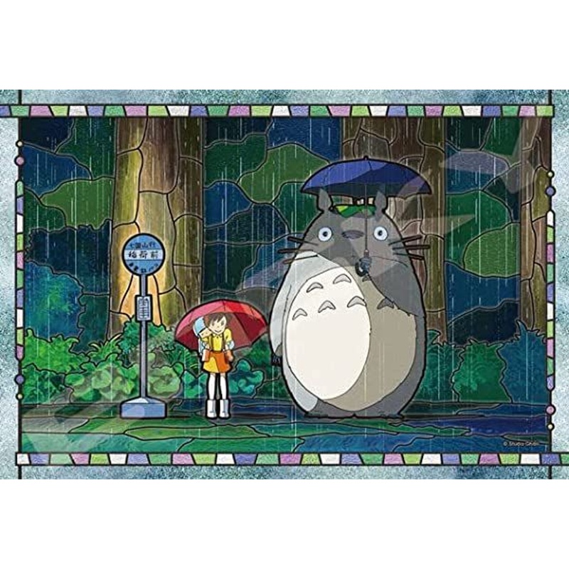 Ensky Art Crystal Jigsaw Puzzle 300-AC059 Rainy Bus Stop (My Neighbor Totoro) (300 Pieces)