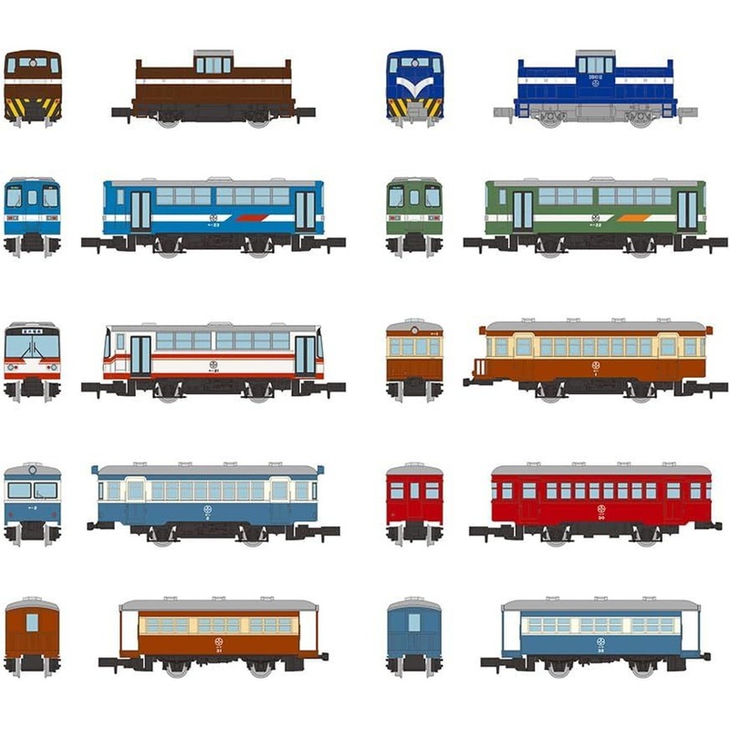 Tomytec Nostalgic Tetsudo Collection Series No.4 One Carton (10 Trains) (N scale)