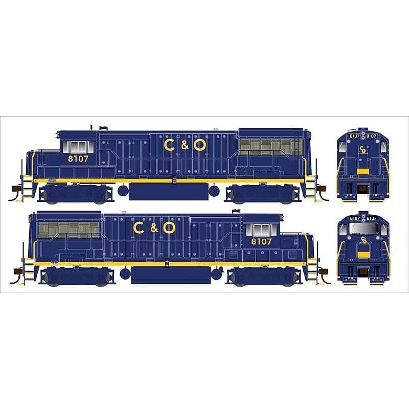 U25b C&O Blue PH IIa #8106 DCC Ready
