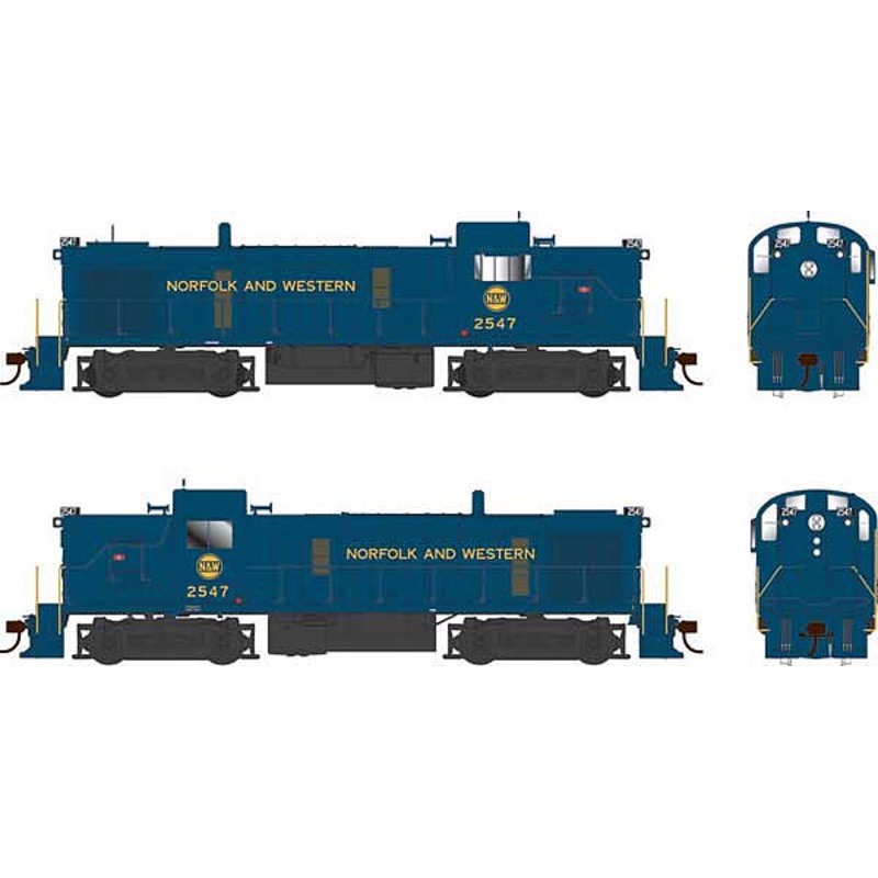 Alco RS-3 Phase 3 Norfolk & Western #2554 DCC