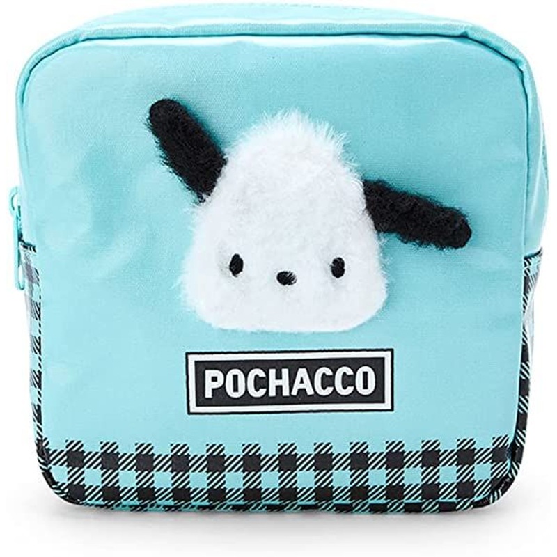 Sanrio Pouch Pochacco (Checkered Pattern)