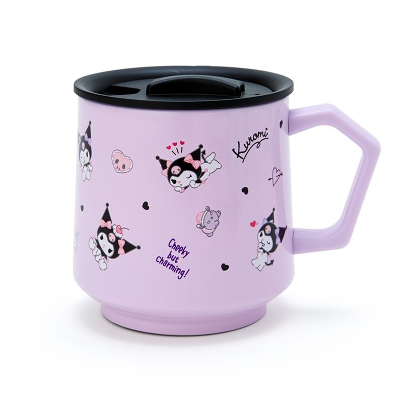 Sanrio Stainless Steel Tumbler Cup with Lid Kuromi