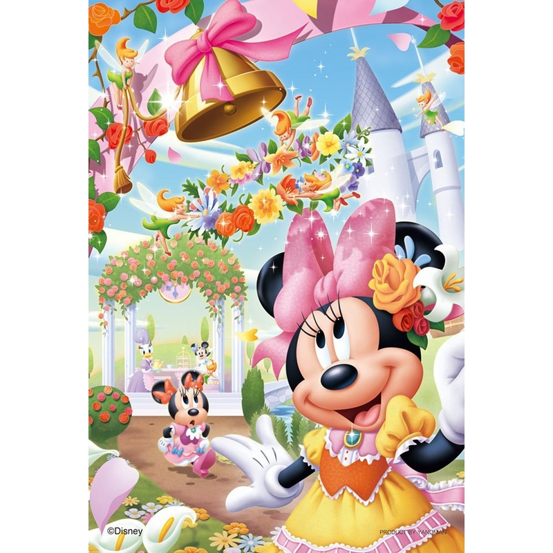 Yanoman Jigsaw Puzzle 99-454 Disney Minnie Flower Country (99 Small Pieces)