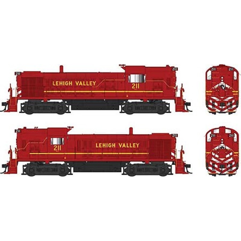 ALCo RS-3 Lehigh Valley Late Red 211
