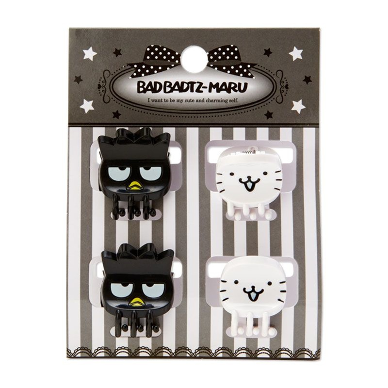 Sanrio Mini Hair Clip Bad Badtz-Maru & Good Hana-Maru