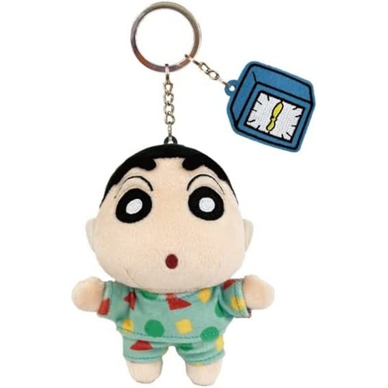 SK JAPAN Plush Keychain with Embroidery Charm Crayon Shin-chan Pajama