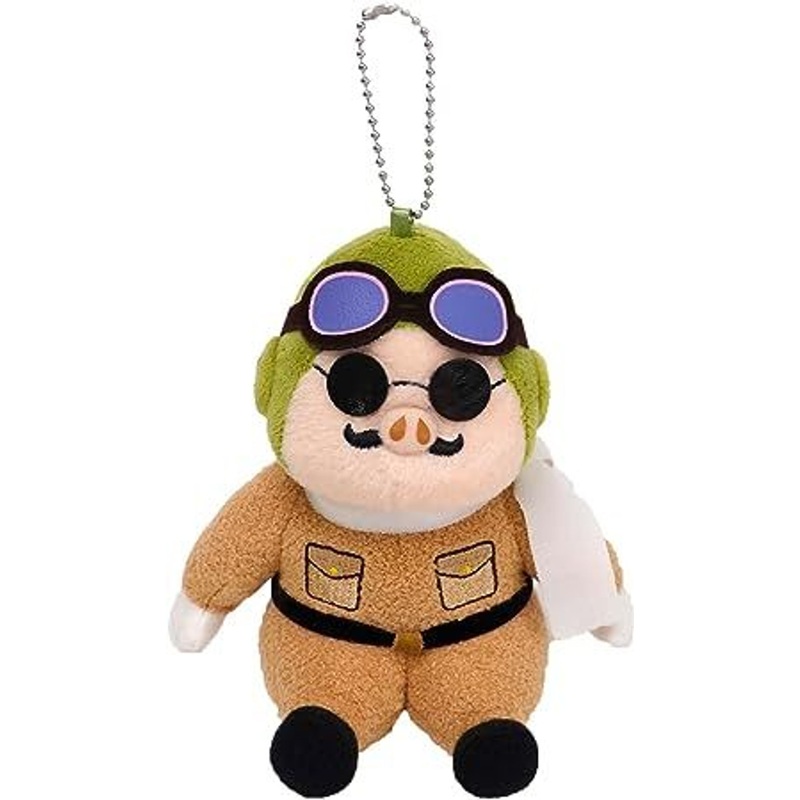 Sun Arrow Studio Ghibli Plush Mascot Badge Porco Rosso