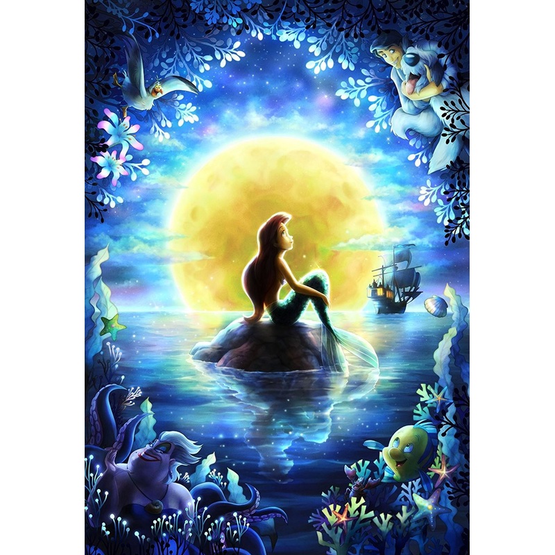 Tenyo Japan Jigsaw Puzzle D-1000-027 Disney Little Mermaid Ariel (1000 Pieces)