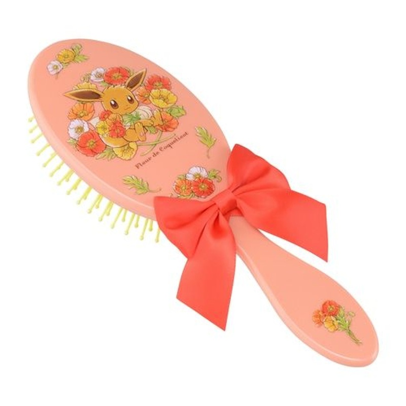 Pokemon Center Original Cushion Hair Brushes Eevee Fleur de Coquelicot